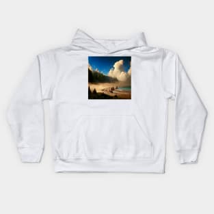 Mystical Beach #5 Kids Hoodie